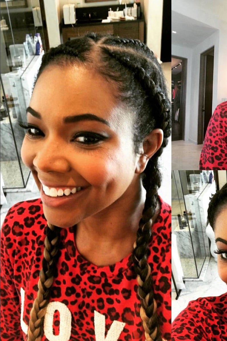Gabrielle Union Rocks Ghana Braids, Looks 10 Years Younger
